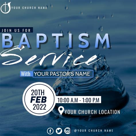 Copy of Baptism service | PosterMyWall