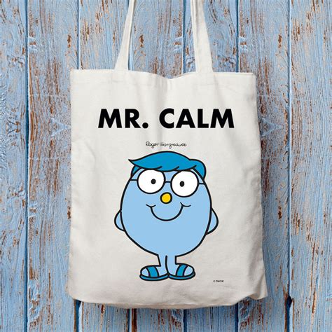 Personalised Mr. Calm Long Handled Tote Bag