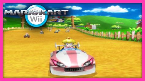 Mario Kart Wii - Moo Moo Meadows Mushroom Cup 50cc (Peach Gameplay) | Mario kart wii, Mario kart ...