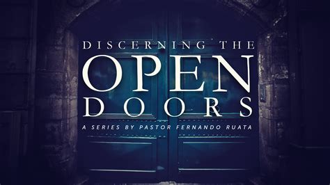 Open Doors Before You - Encourager Church