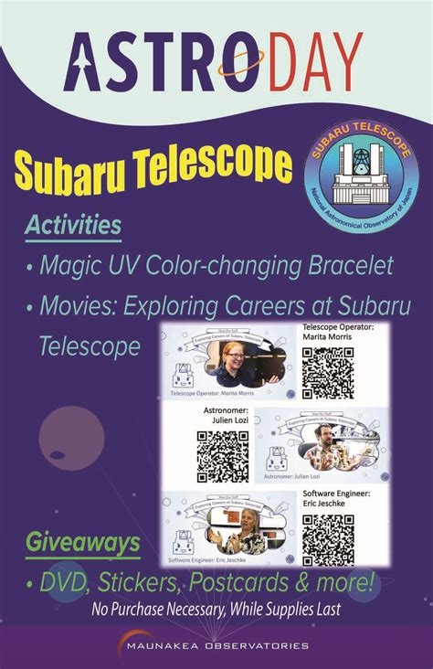 The Subaru Telescope Participated in "Astro Day 2021" | Topics & Announcements | Subaru Telescope