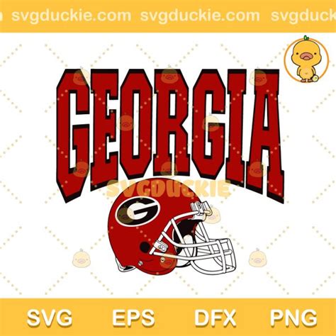 Georgia Helmet SVG, Georgia Football SVG, Georgia Bulldogs