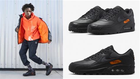 Nike Air Max 90 Gore Tex Black Safety Orange Outfits | SneakerFits.com