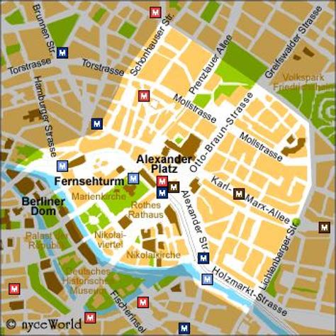 Alexanderplatz berlin map - Map of alexanderplatz berlin (Germany)