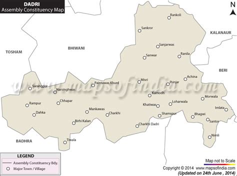 Dadri Assembly (Vidhan Sabha) Constituency Map and Election Results