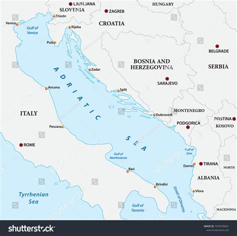 1,867 Map Adriatic Sea Images, Stock Photos & Vectors | Shutterstock