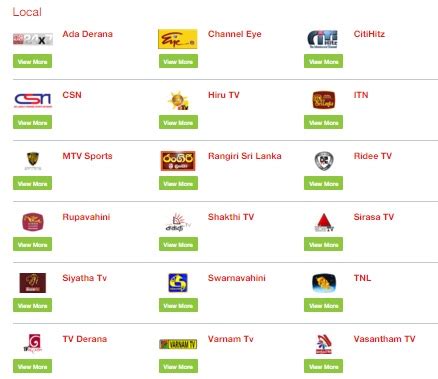 AI: Dialog TV Channels Postpaid and Prepaid