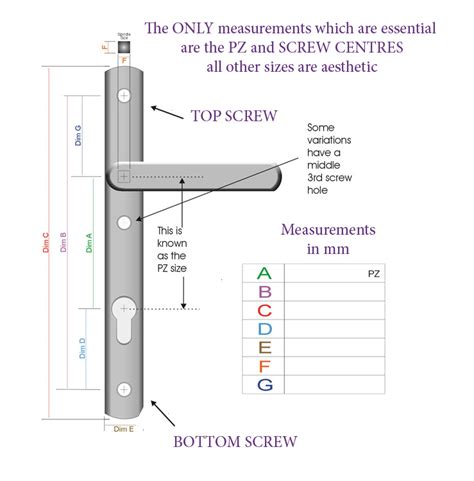 How to Measure for a New Door Handle – DéDannan Door and Window Parts Ireland