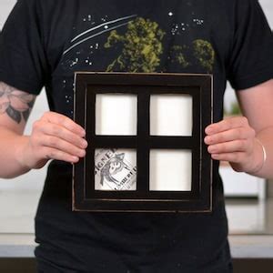 Window Pane Style Multiple Opening Frame for 3x3 up to 5x5 Photos With ...