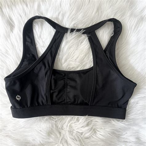 Popflex Active black racer back bra, size... - Depop