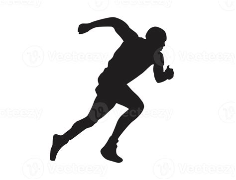 Silhouette of a Runner 22599112 PNG