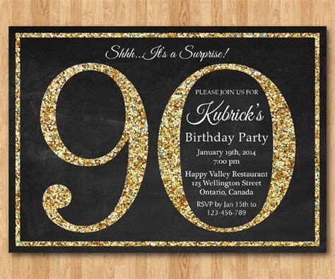 Dinywageman: 90Th Birthday Invitation