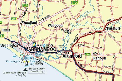 Tour Melbourne - Warnambool Surrounds Map