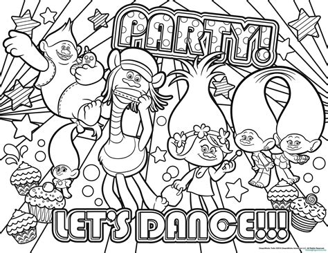 Trolls Bridget Coloring Pages - Coloring page Trolls: bridget ...