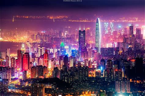 Night Shenzhen China by Maxim Chumash / 500px. Shenzhen china, Shenzhen ...