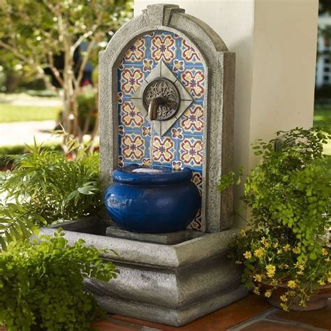 نافورة أندلسية | Patio water fountain, Water fountains outdoor, Outdoor wall fountains