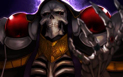 Download wallpapers Ainz Ooal Gown, protagonist, Momonga, manga, Overlord Albedo, Cool ...