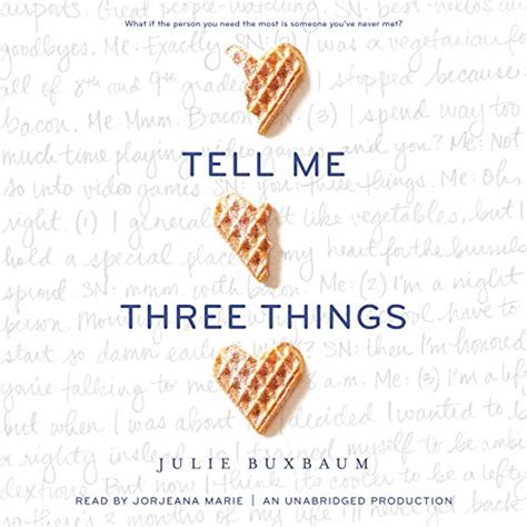 Amazon.com: Tell Me Three Things (Audible Audio Edition): Julie Buxbaum ...