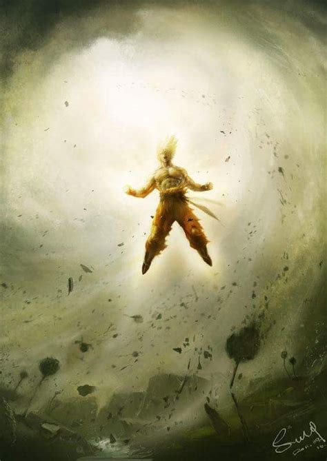 Goku Flying in Dragon Ball Artwork