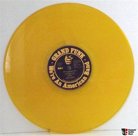 Grand Funk Railroad - We're An American Band - Yellow Vinyl LP Photo ...