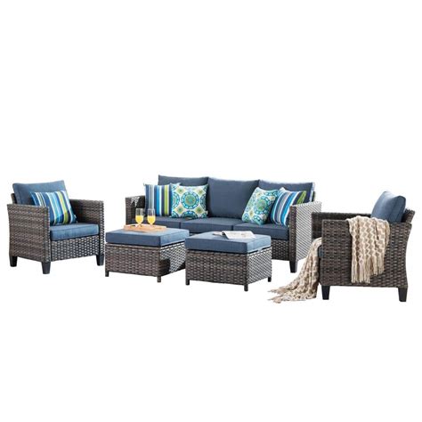 Have a question about OVIOS New Vultros Gray 5-Piece Wicker Outdoor ...