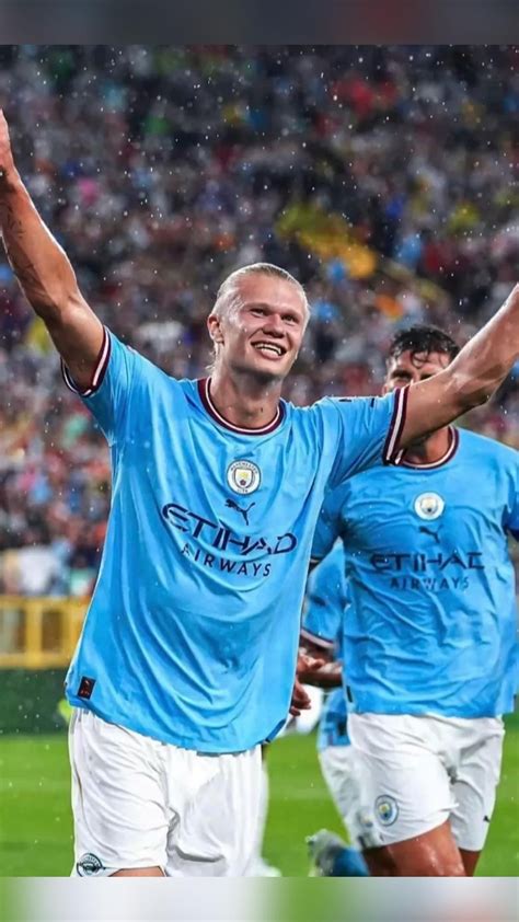 Erling haaland celebrating for manchester city – Artofit