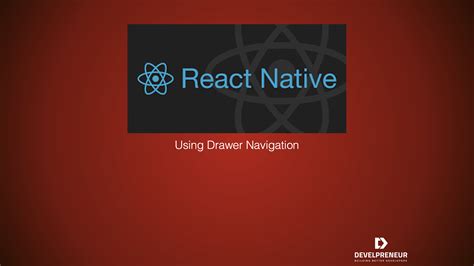 Drawer Navigation in React-Native