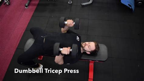 Dumbbell Tricep Press Tutorial - 180 Strength - YouTube