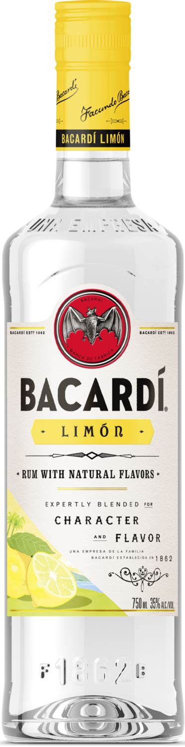 Bacardi Limón Rum With Natural Flavors 1862 750 Ml