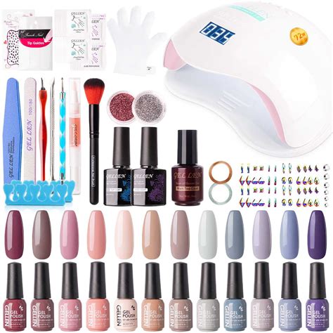 Gellen Gel Nail Polish Starter Kit, Fast-dry, Longer-lasting, 12 Colors ...