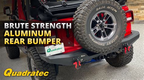 Quadratec Brute Strength Aluminum Rear Bumper Review for Jeep Wrangler ...