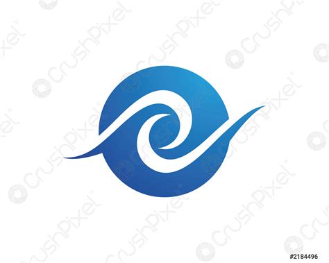 Wave Logo Template - stock vector 2184496 | Crushpixel