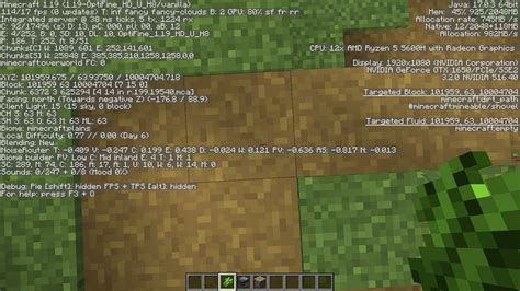 How to show your coordinates in Minecraft Java 1.19 update