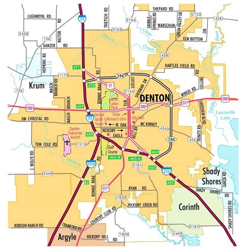 Denton Road Map