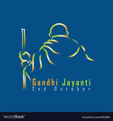 India-12 june gandhi jayanti background Royalty Free Vector