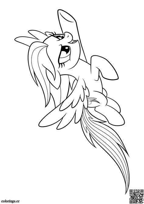 My Little Pony Coloring Pages Rainbow Dash - Free Printable Templates