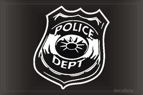 Police Badge Decals & Stickers | Decalboy