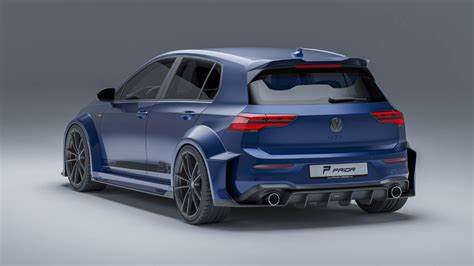 2022 Volkswagen Golf GTI Gets Digital Widebody Kit From Prior Design - autoevolution