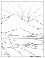 Sunset Coloring Pages To Download And Print For Free sketch template