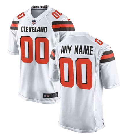 Nike Cleveland Browns Youth White Custom Game Jersey