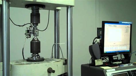 Tensile Testing a Stainless Steel Tensile Specimen - YouTube