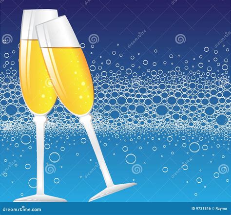 Champagne bubbles stock vector. Illustration of beverage - 9731816