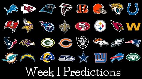 2023 WEEK 1 NFL PREDICTIONS - YouTube