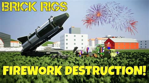 FIREWORKS DISPLAY GONE WRONG! - Brick Rigs Creations Gameplay - YouTube