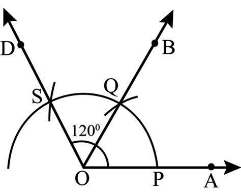 Construct 120∘ using a ruler and a compass.