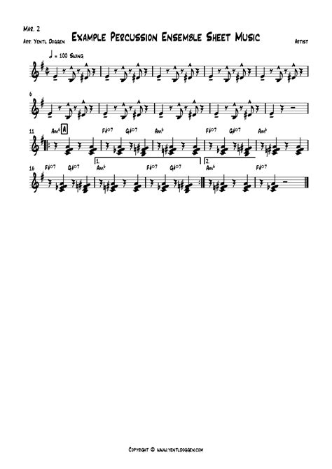 Sing, Sing, Sing for Percussion Ensemble | Full Score PDF