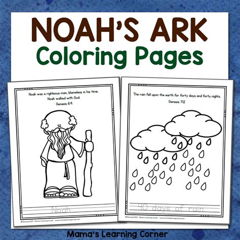 Noah's Ark Coloring Pages - Mamas Learning Corner