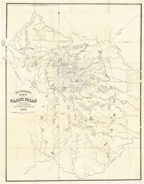 An all-but unknown map of the Black Hills, published during the Gold ...