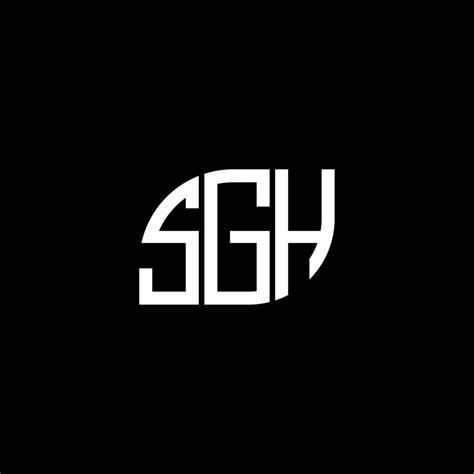 SGH letter logo design on black background. SGH creative initials letter logo concept. SGH ...