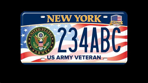 Custom military license plates available for New York veterans